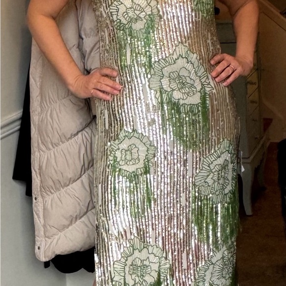 ASOS beaded midi dress size 12 - Picture 2 of 9